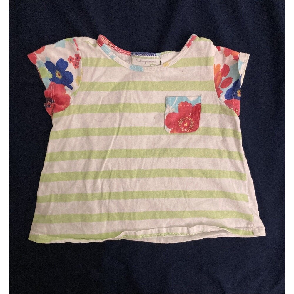 18 Months First Impressions baby girl clothes - 1 piece T shirt | flower theme